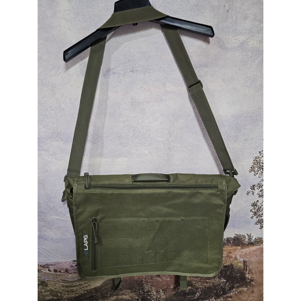 LAPG LA Police Gear Olive Green Tactical Messenger Shoulder Bag